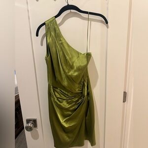 SAU LEE green mini dress